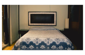 Double Bed very confy with white covers in a student room conexion gdl